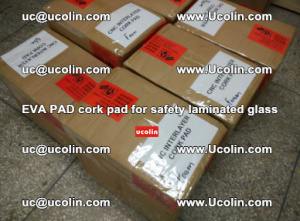 EVA PAD cork pad for safety glazing glass separation (68)