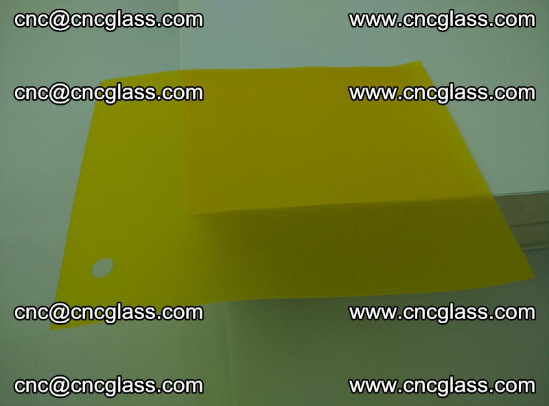 Eva glass laminating interlayer foil film Transparent clear color (lemon yellow membrane) (11)