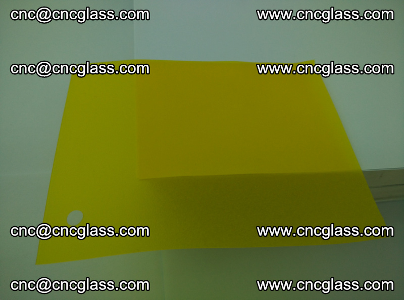 Eva glass laminating interlayer foil film Transparent clear color (lemon yellow membrane) (5)