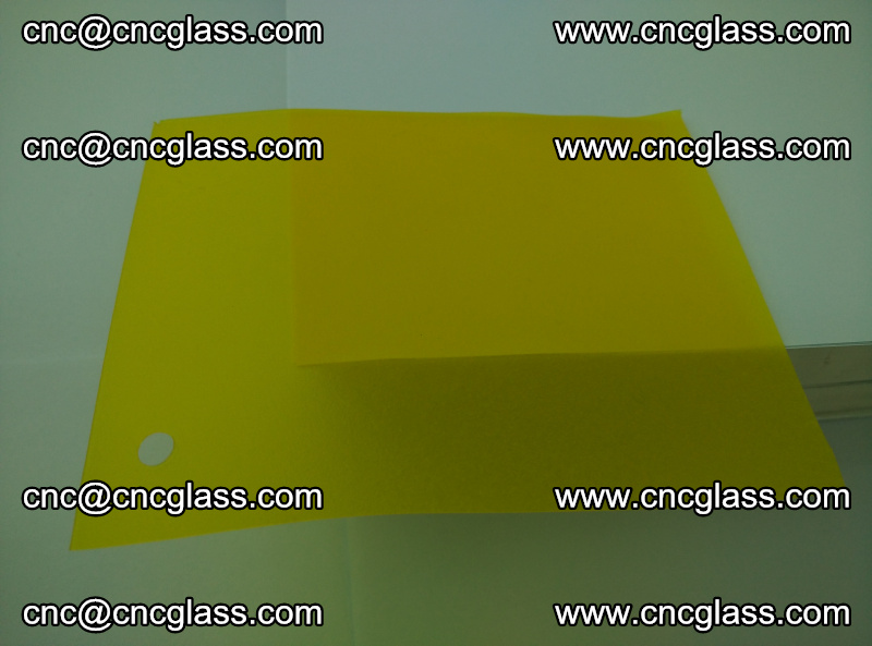 Eva glass laminating interlayer foil film Transparent clear color (lemon yellow membrane) (6)