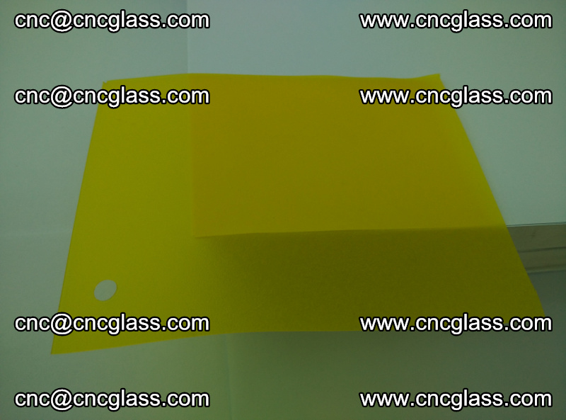 Eva glass laminating interlayer foil film Transparent clear color (lemon yellow membrane) (7)