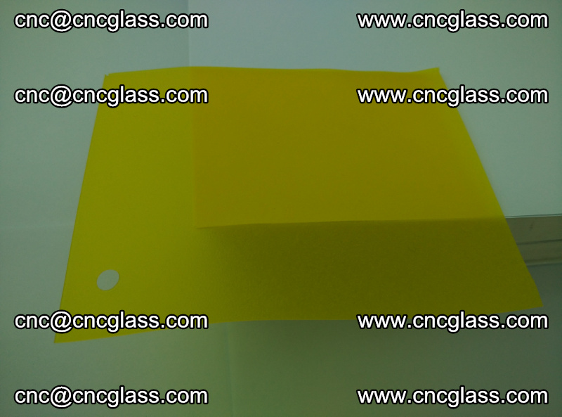 Eva glass laminating interlayer foil film Transparent clear color (lemon yellow membrane) (8)